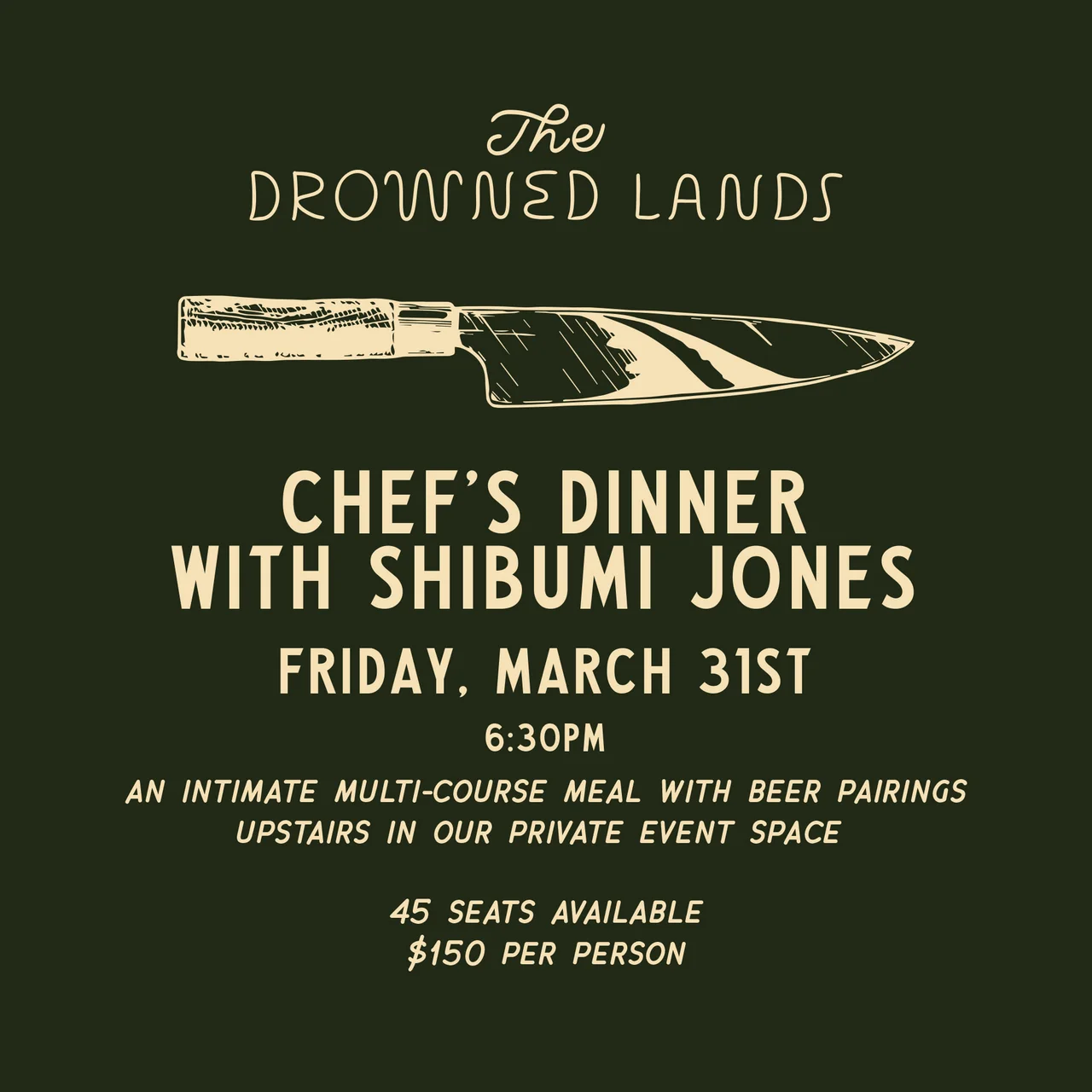 The Drowned Lands Chef's Dinner