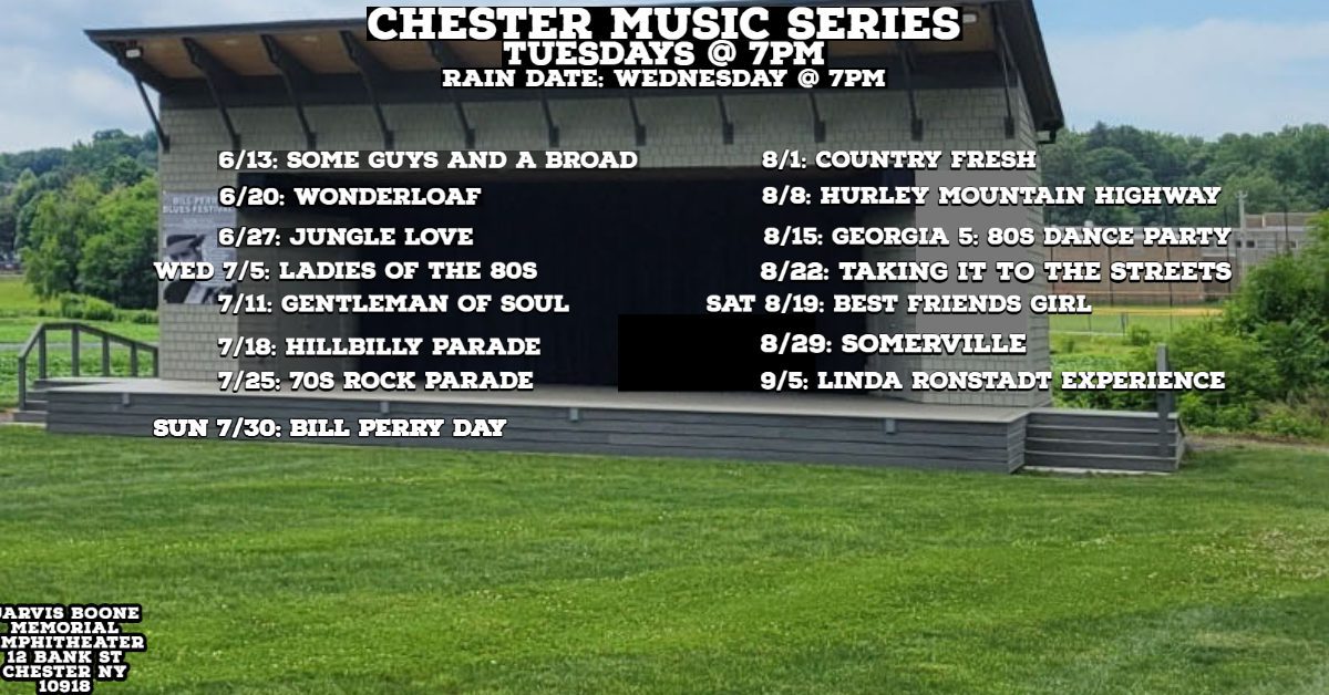 Chester NY Concert Series 2023 Visit Orange County, NY